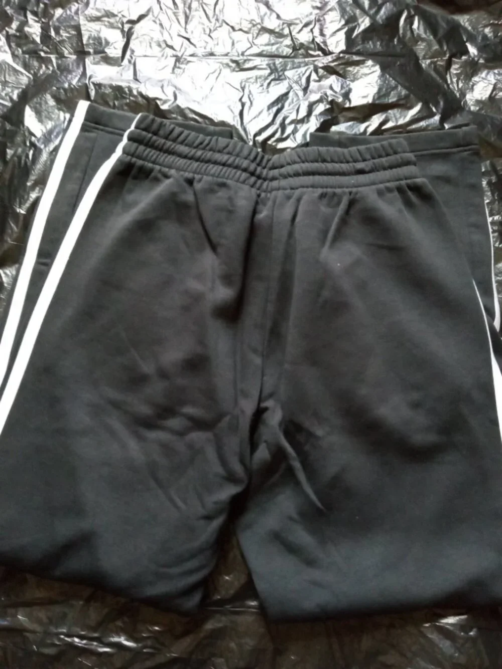 Adidas Three Stripe Jogger Set Black Mens XS/S (Not A Matching Set)